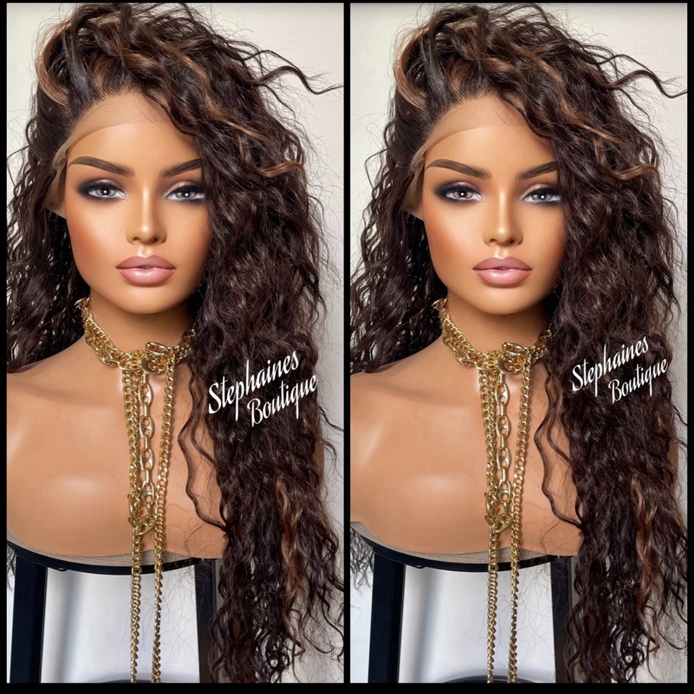 Human Hair Blended Lace Front Wig